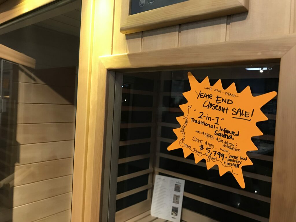 Demo Clearance Saunas Deals on HighQuality Saunas