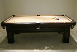 tan pool table