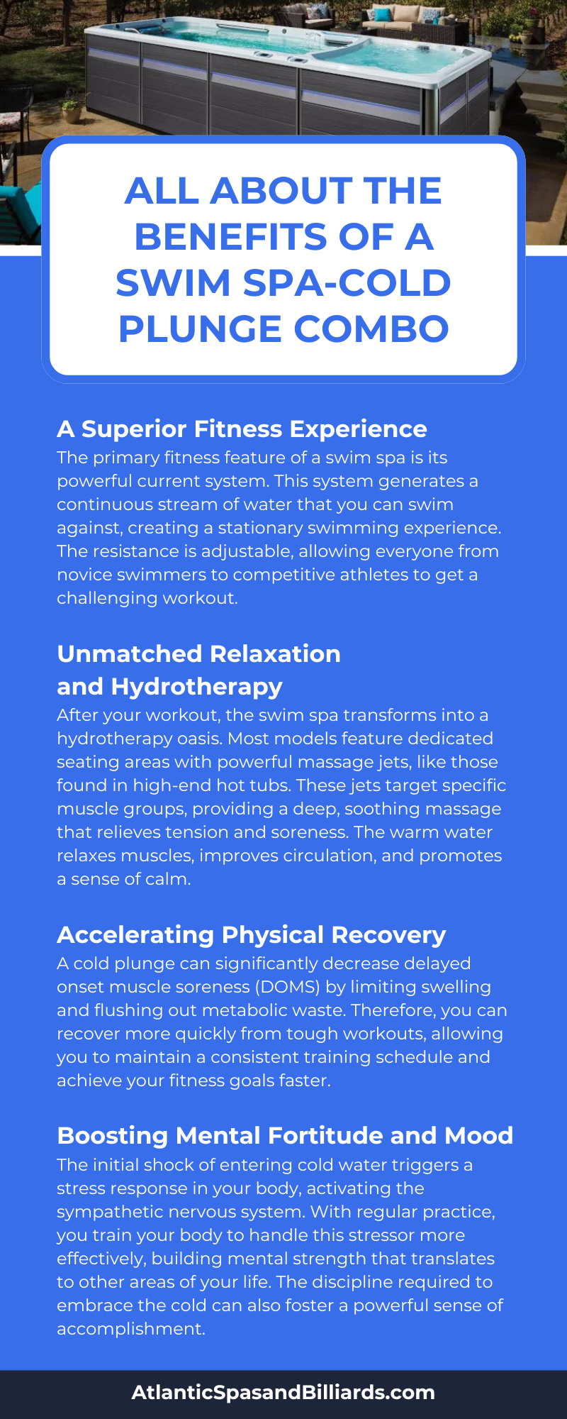 All About the Benefits of a Swim Spa-Cold Plunge Combo
